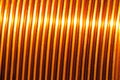 Close-up of a coil of red copper wire Royalty Free Stock Photo