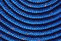 Close-up of Coiled Blue Rope