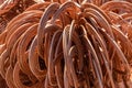 Close-up of Coiled Copper Tubing Royalty Free Stock Photo