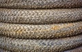 Close-up Coiled Rope Macro Royalty Free Stock Photo