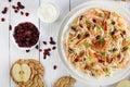 Close-up of Coleslaw salad on plate