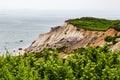 Collapsing cliff at Gay Head Martha`s Vineyard Royalty Free Stock Photo