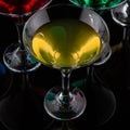 close up color cocktail