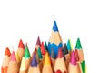 Close up color pencil Royalty Free Stock Photo
