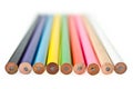 Close up color pencils Royalty Free Stock Photo