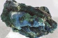 Close up on a colored chrysocolla mineral. Royalty Free Stock Photo
