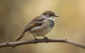 Charming Small Bird Perched on a Bare Branch Royalty Free Stock Photo