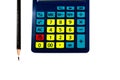 Close-up colorful calculator Royalty Free Stock Photo