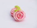 Close up of colorful candy with rose shaped. `A-lua or Allure` Thai handmade candy