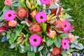 Close up of colorful flower arrangement. Royalty Free Stock Photo