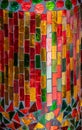 Colorful Glass Tiles Lamp Royalty Free Stock Photo