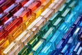 close-up of colorful glass tiles stacked on each other Royalty Free Stock Photo