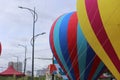 Close-up of colorful hot air balloon on Air Balloon festival in Ho Chi Minh City