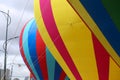 Close-up of colorful hot air balloon in Ho Chi Minh City