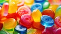 Closeup of a colorful jelly candies background Royalty Free Stock Photo