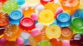 Closeup of a colorful jelly candies background Royalty Free Stock Photo