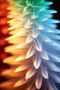 a close up of a colorful pine cone