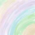 Close-up colorful rainbow pastel background on square paper