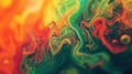 A close up of a colorful swirl pattern on the surface, AI