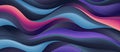 a close up of a colorful wave pattern on a black background Royalty Free Stock Photo
