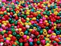 Close up colorful wooden ball beads background Royalty Free Stock Photo