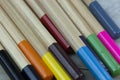 Close up of coloured pencils Royalty Free Stock Photo