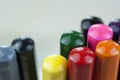 Close up of coloured pencils Royalty Free Stock Photo