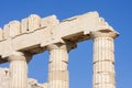 Close up of columns in Parthenon temple