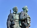 Close up of Commando memorial, Spean Bridge, Scottish Highlands Royalty Free Stock Photo