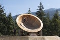 Close-up of competitor practicing his jumping at Crankworx Whistler 2022