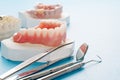 Complete denture or full denture.