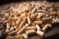 Wood pellets background