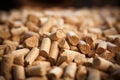 Wood pellets background