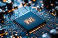 Close Up of a Computer Chip