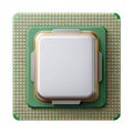 Close-up of a Computer CPU Processor Royalty Free Stock Photo