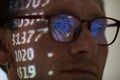 Computer hacker working with computer code Royalty Free Stock Photo