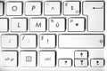 Close up of a computer keyboard Royalty Free Stock Photo
