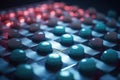 a close up of a computer keyboard with many different colored buttons Royalty Free Stock Photo