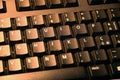 Close Up of a Computer Keyboard. Technology, business, education concept. Royalty Free Stock Photo