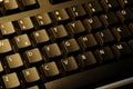 Close Up of a Computer Keyboard. Technology, business, education concept. Royalty Free Stock Photo