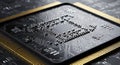 Close-up of a Computer Processor Chip. Technology Concept Royalty Free Stock Photo