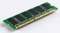 Close-up of computer ram memory module on white background Royalty Free Stock Photo