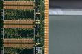 Close-up of Computer RAM Random Access Memory. Royalty Free Stock Photo