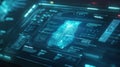 Close-Up of Computer Screen Showing Advanced AI Analysis Interface