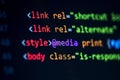 computer wed page code Royalty Free Stock Photo