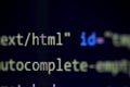 computer wed page code Royalty Free Stock Photo