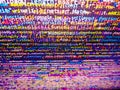 Close up of computer web page code inside of html file. Gibberish, dummy, lorem ipsum text. Software source code. Programming code Royalty Free Stock Photo