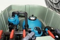 Container of  a filter pool Royalty Free Stock Photo