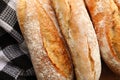Close up of continental bread Royalty Free Stock Photo