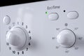 Close-up of the control panel of a washing machine. Selective focus on the eco selector Royalty Free Stock Photo